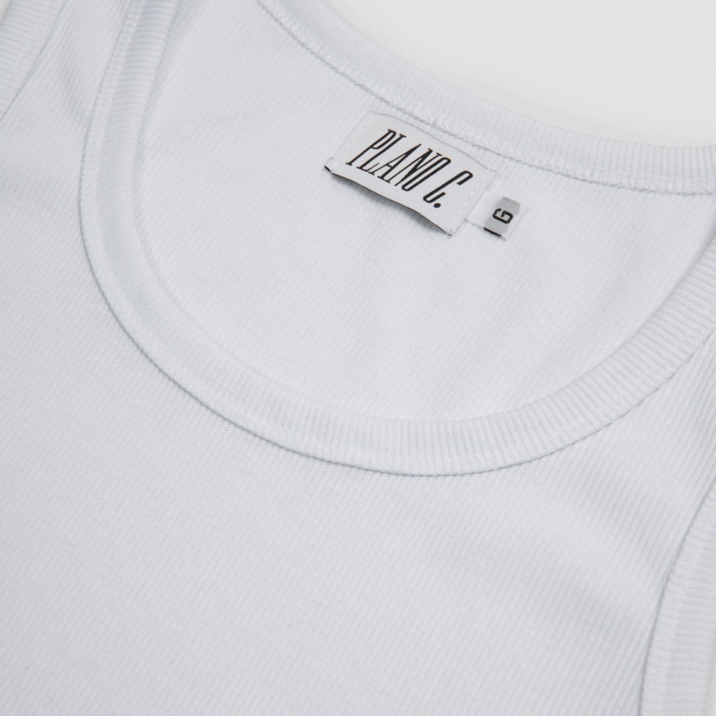 Regata Plano C Ribbeddd Basic Branco