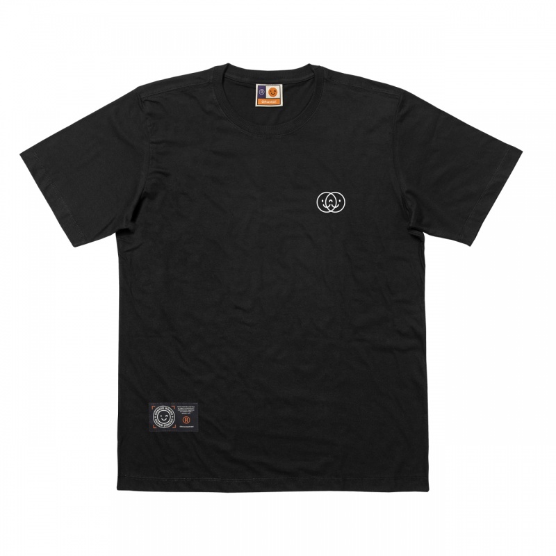 Camiseta Orange Collab Jr Preto