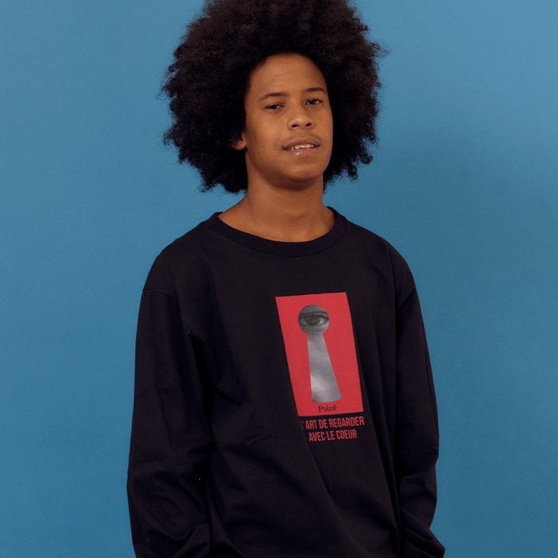 Camiseta Manga Longa Prive Regarder Preto