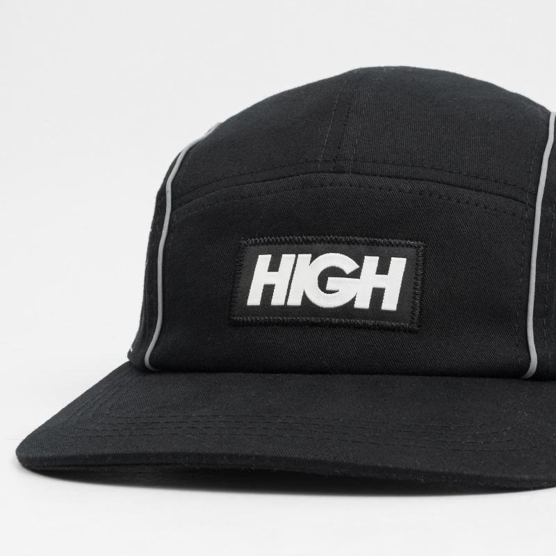 Bon High 5 Panel Logo Reflective Preto