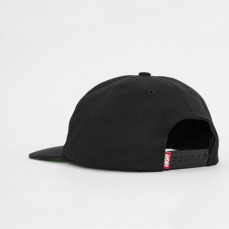 Bon High 6 Panel Logo Preto