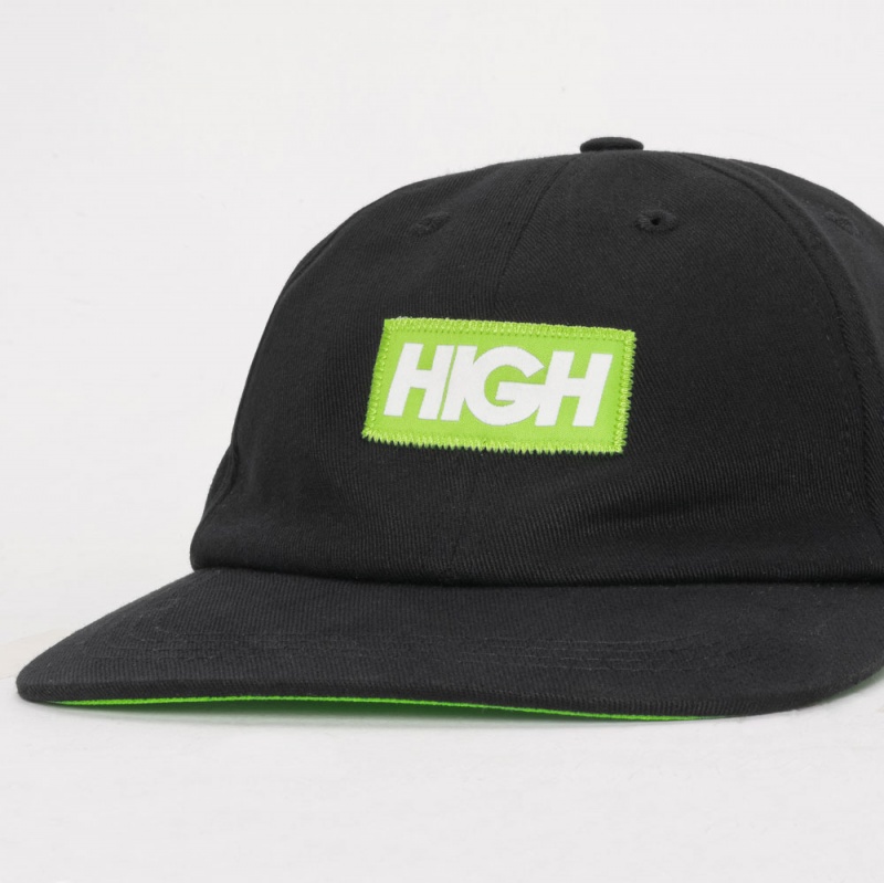 Bon High 6 Panel Logo Preto