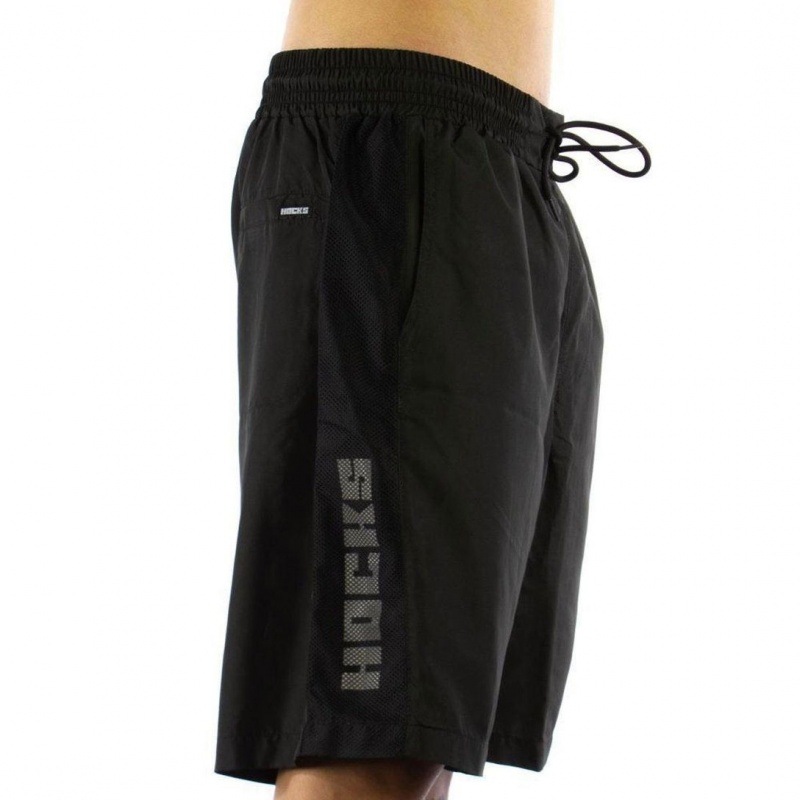 Bermuda Hocks Elstico Tela Preto