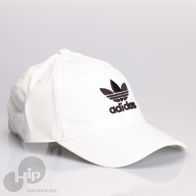 BON ADIDAS ABA CURVA TREFOIL BRANCO