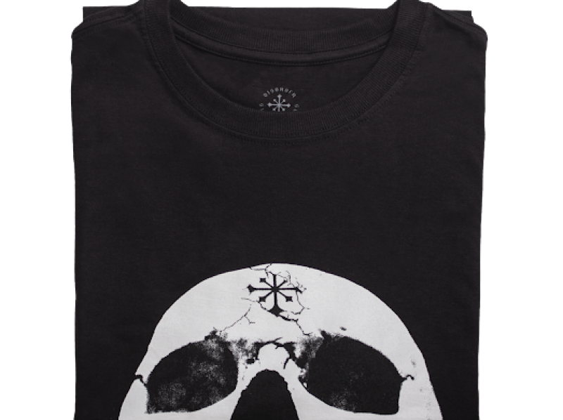 Camiseta Disorder Butterfly Skull Preto