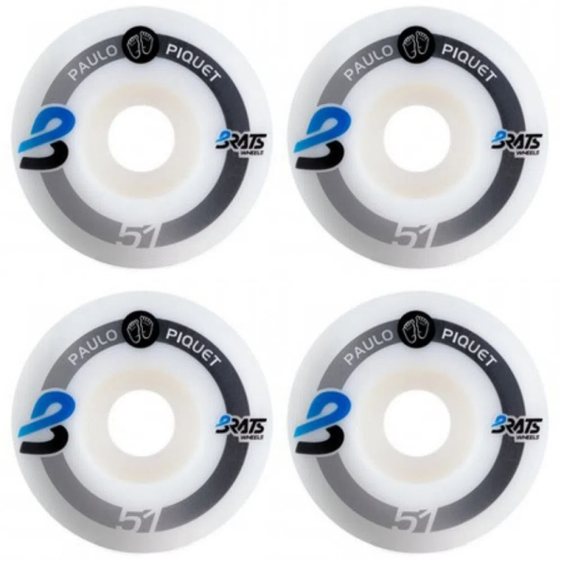 Roda Brats 51mm Piquet Branco 101A