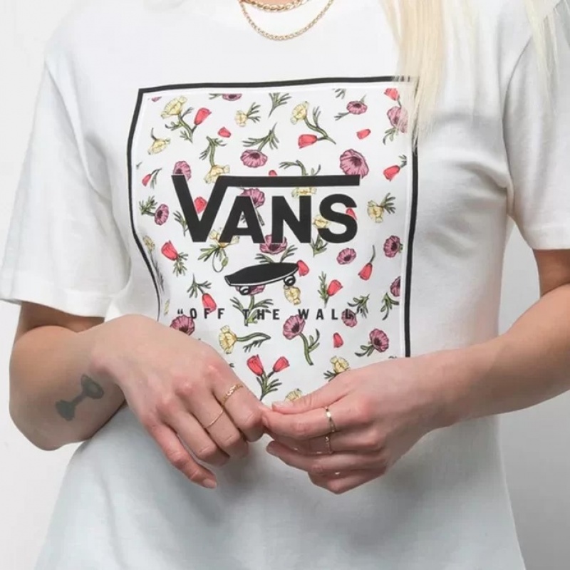 Baby Look Vans Poppy Box Relaxed Branco