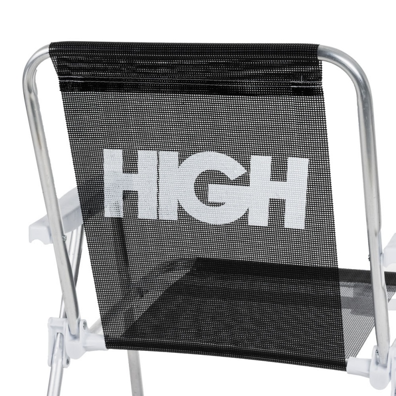 Cadeira High Beach Chair Logo Preto