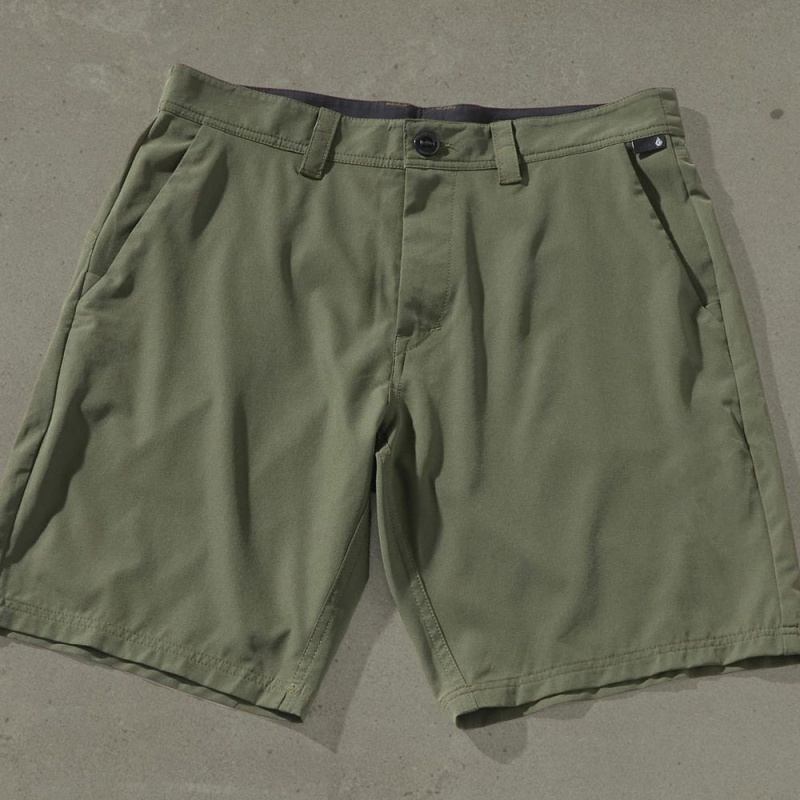 Bermuda Volcom Hibrida Frickin Cross Shred Verde