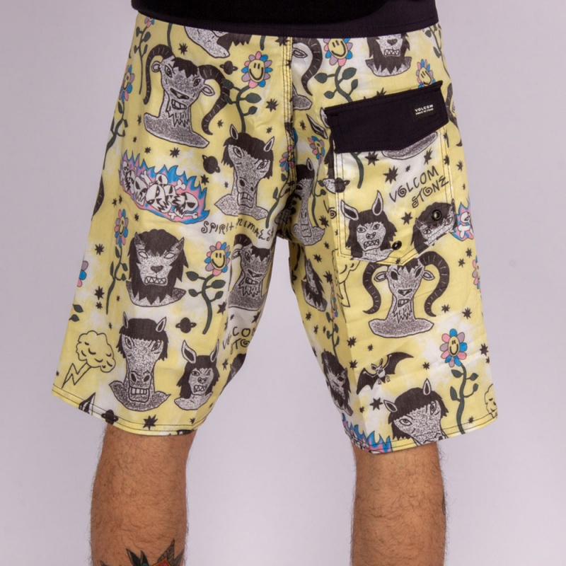 Bermuda Volcom Ozzie Amarelo