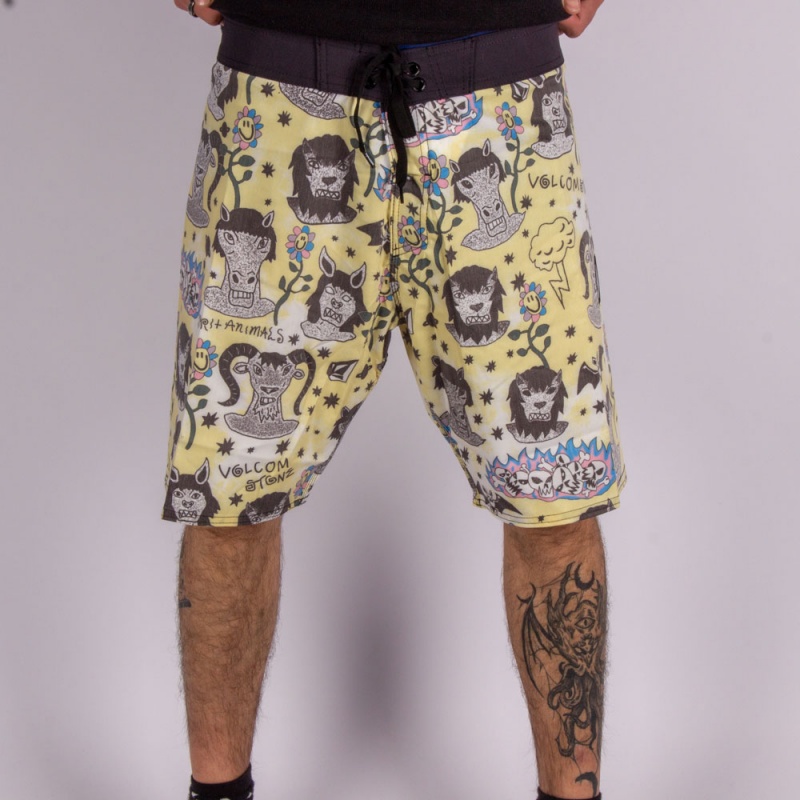 Bermuda Volcom Ozzie Amarelo