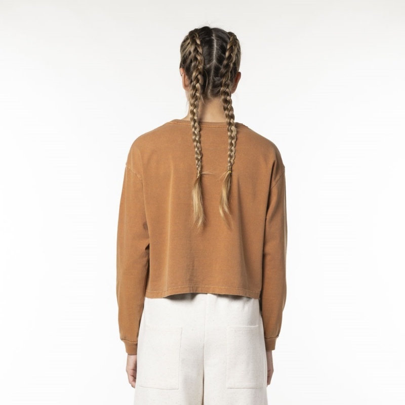 Blusa Manga Longa Billabong Go Your Own Marrom
