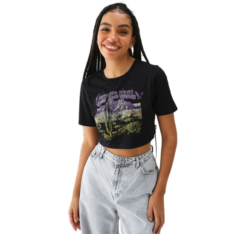 Blusa Vans Desert Storm Cropped Preto