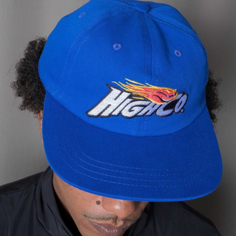 Boné High 6 Panel Logo Blue