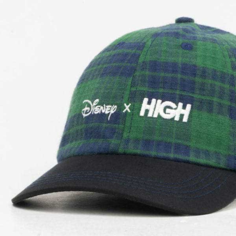 Bon High Plaid Polo Hat Disney Verde