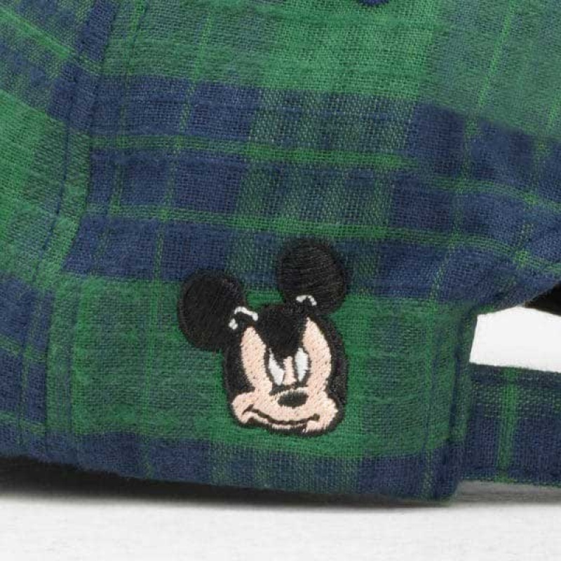 Bon High Plaid Polo Hat Disney Verde