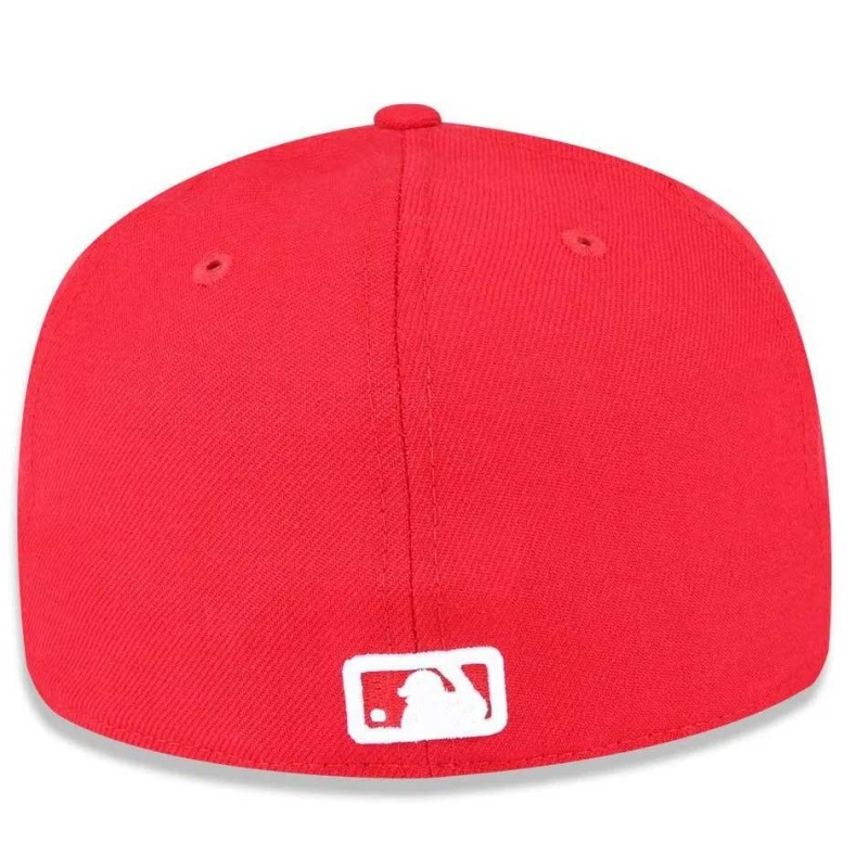 Bon New Era 5950 White On Scarlet Vermelho