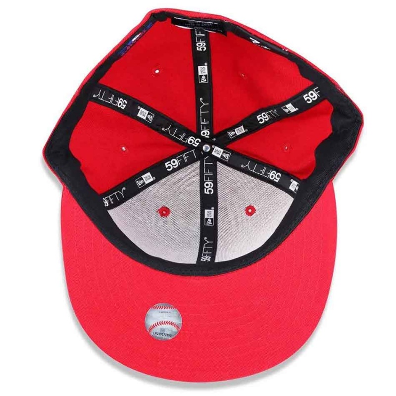 Bon New Era 5950 White On Scarlet Vermelho