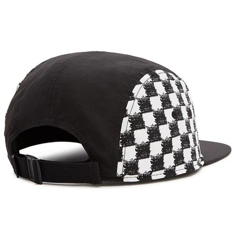 Bon Vans Diy Checkboard Curved Bill Camper Preto