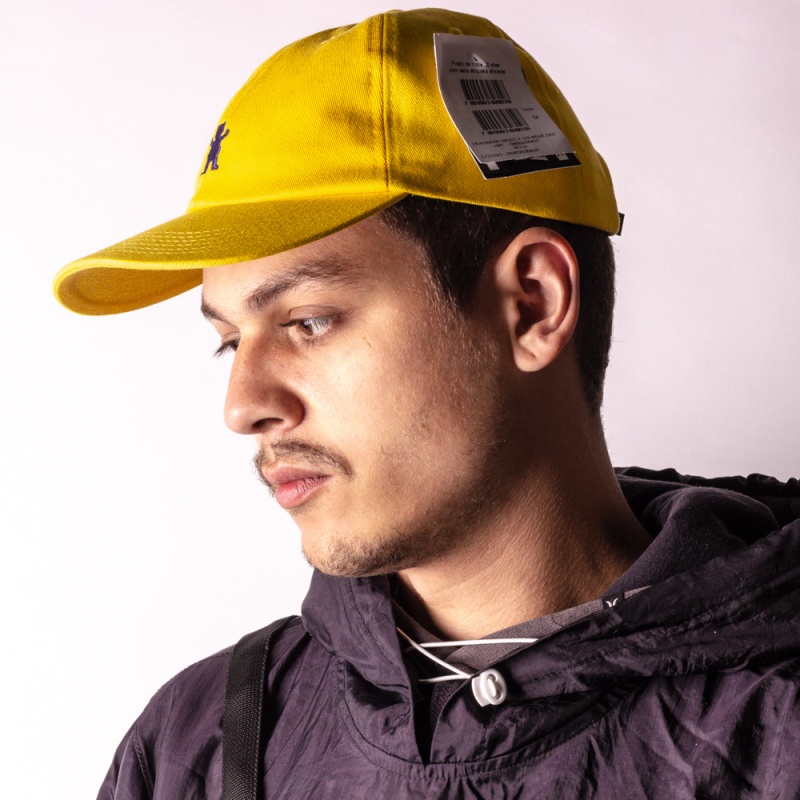 Bon Grizzly Og Bear Dad Hat Amarelo