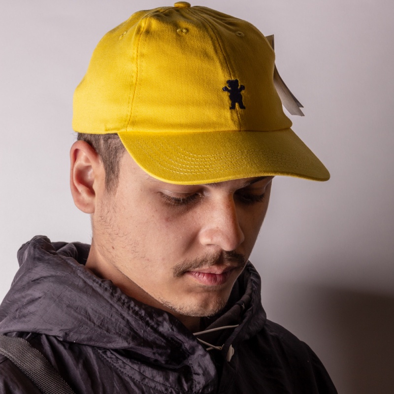 Bon Grizzly Og Bear Dad Hat Amarelo