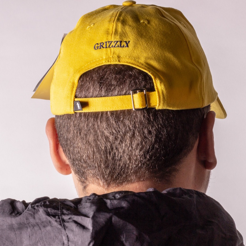 Bon Grizzly Og Bear Dad Hat Amarelo