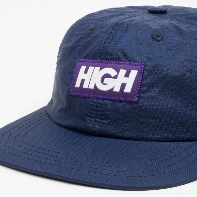 Bon High 6 Panel Logo Azul