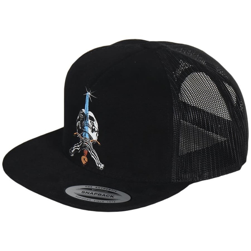 Bon Powell Peralta Trucker Skull and Sword Preto