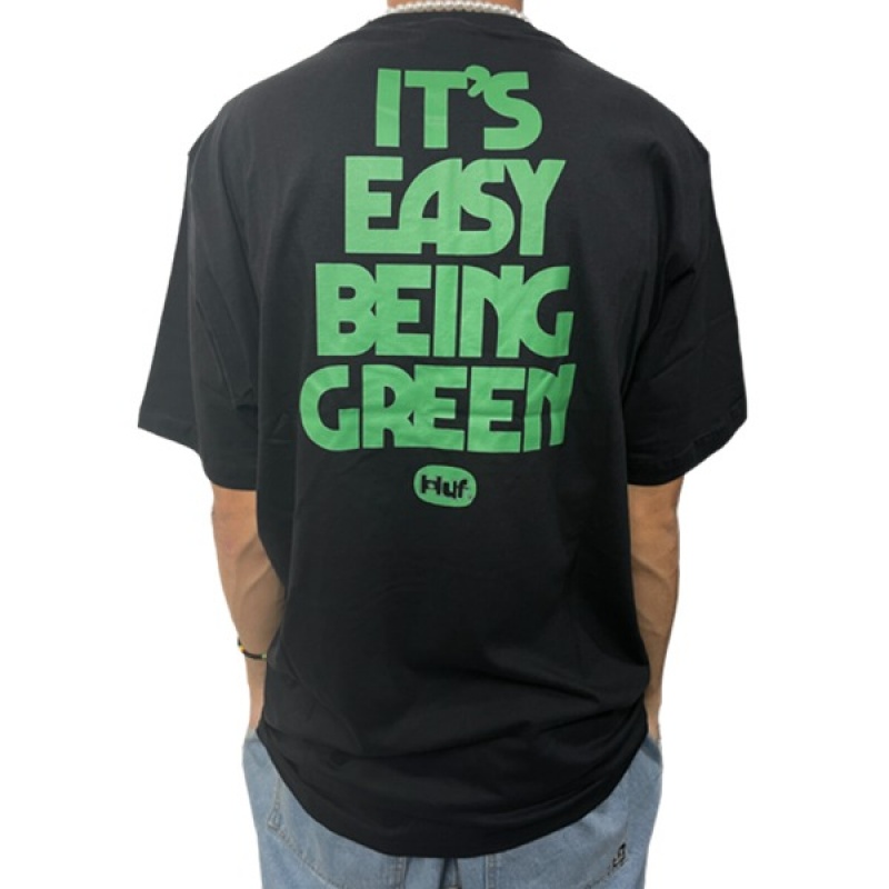 Camiseta Huf Easy Green Preto