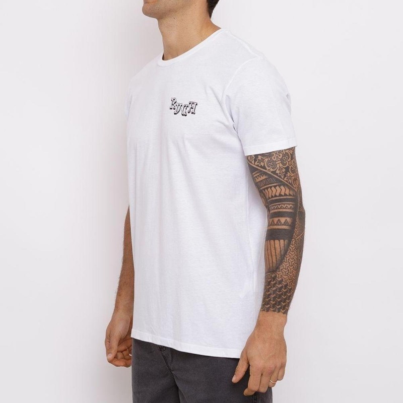 Camiseta RVCA Trs Hombres Branco