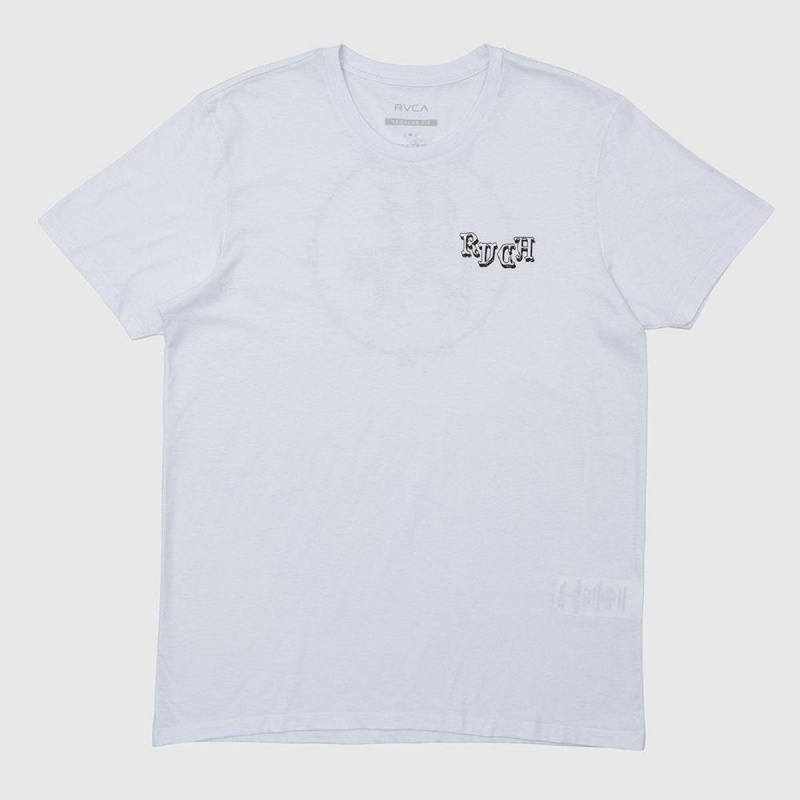 Camiseta RVCA Trs Hombres Branco