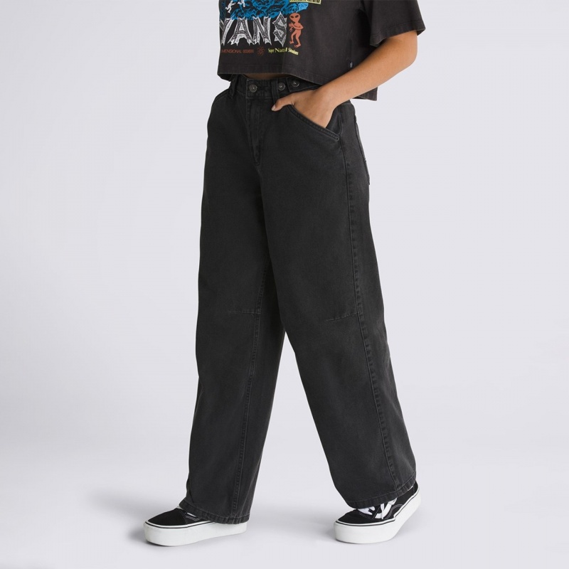 Cala Vans Curbside Pant Seasonal Hero: Knu Skool Preto