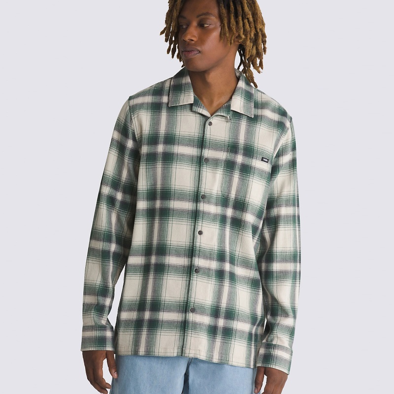 Camisa Manga Longa Flanela Vans Eastridge Verde