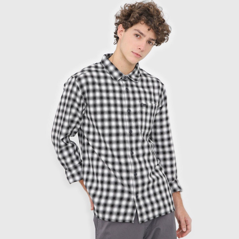 Camisa RVCA Telegraph Preto