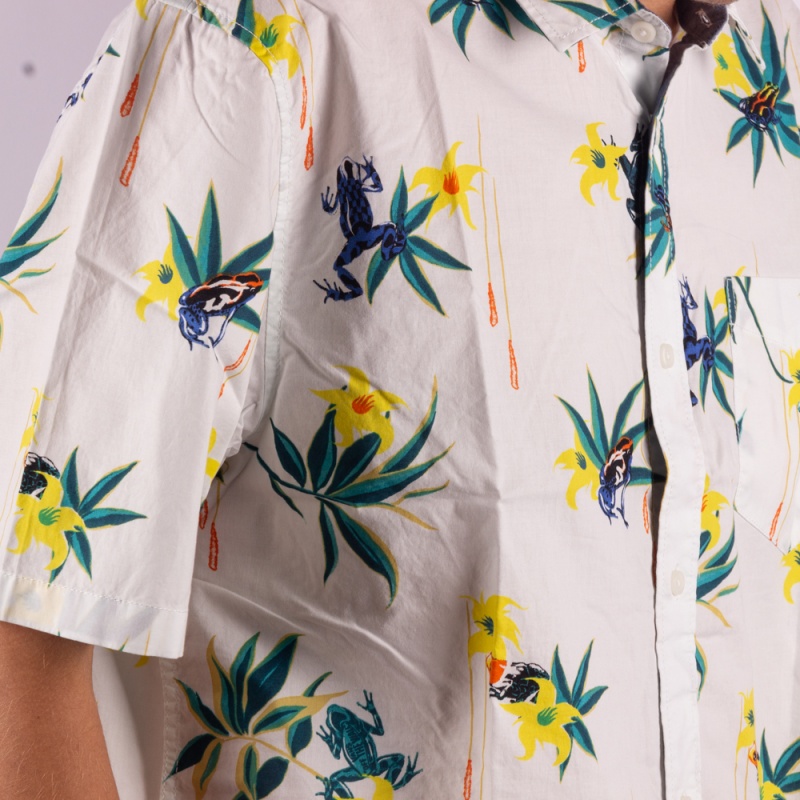 Camisa Vans Dart Floral Branco