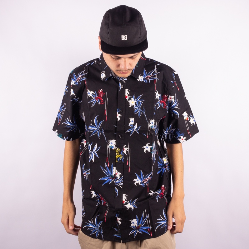 Camisa Vans Dart Floral Preto