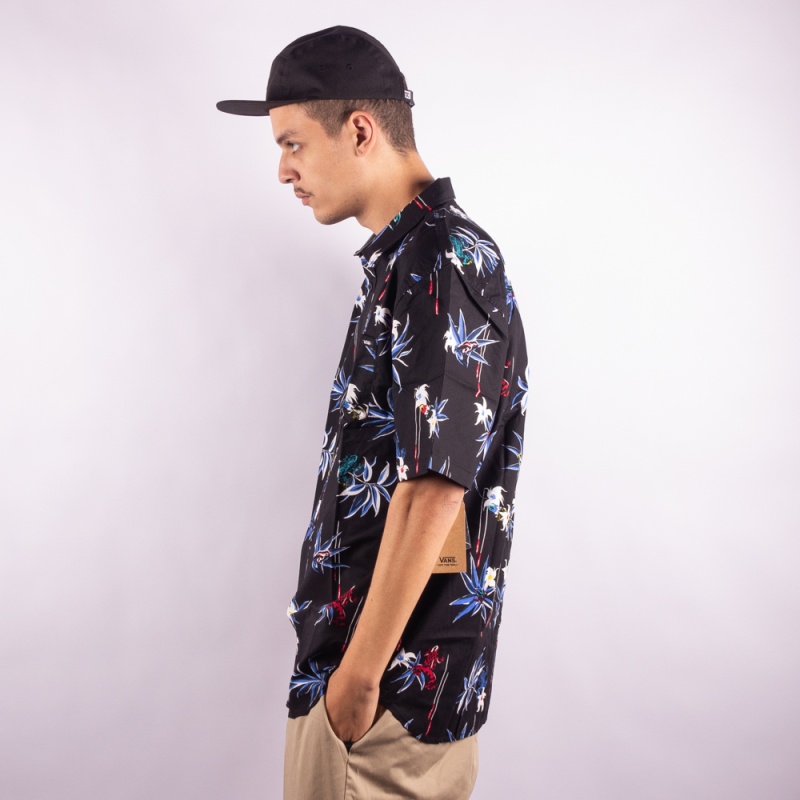 Camisa Vans Dart Floral Preto