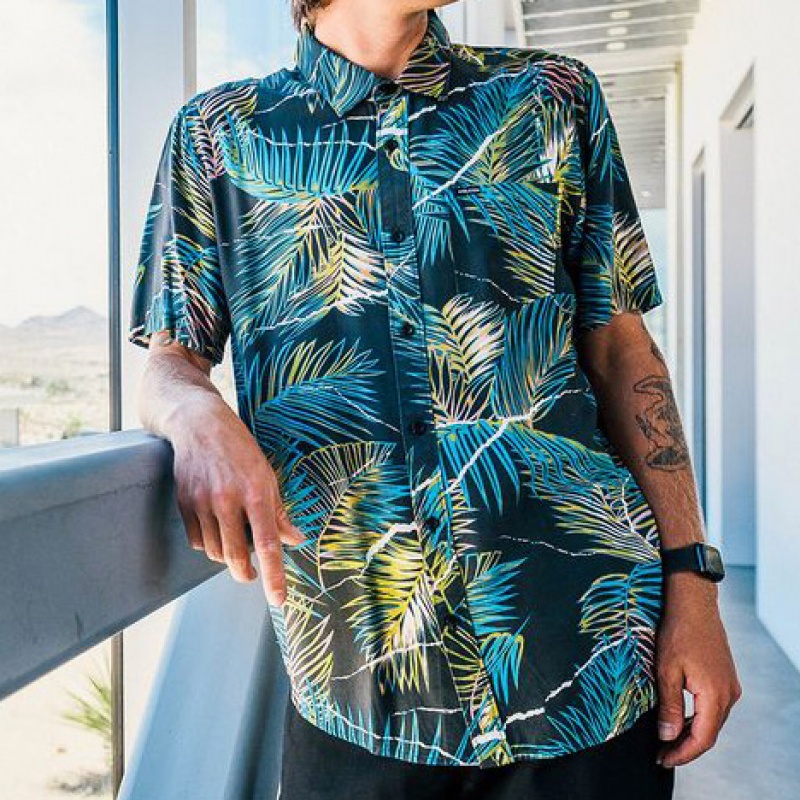 Camisa Volcom Hall Pass Preto