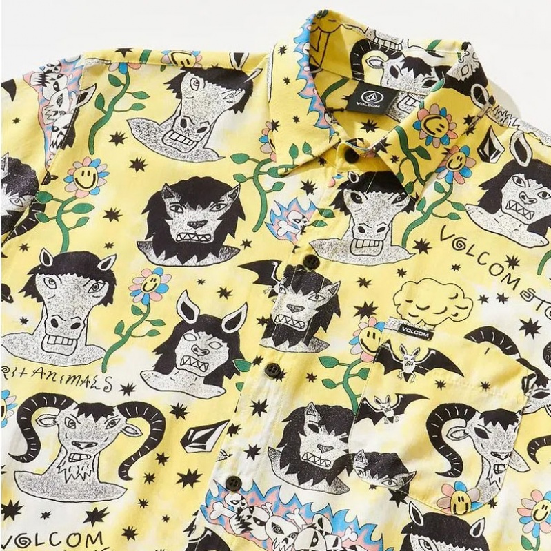 Camisa Volcom Ozzie Amarelo