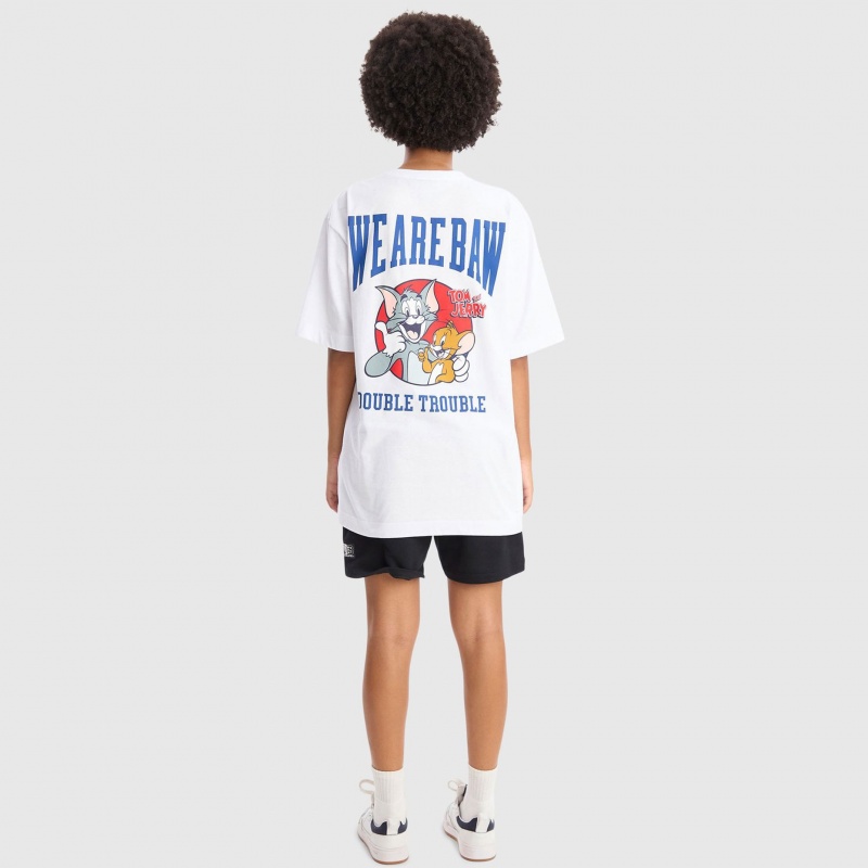 Camiseta Baw Brother x Tom e Jerry Branco