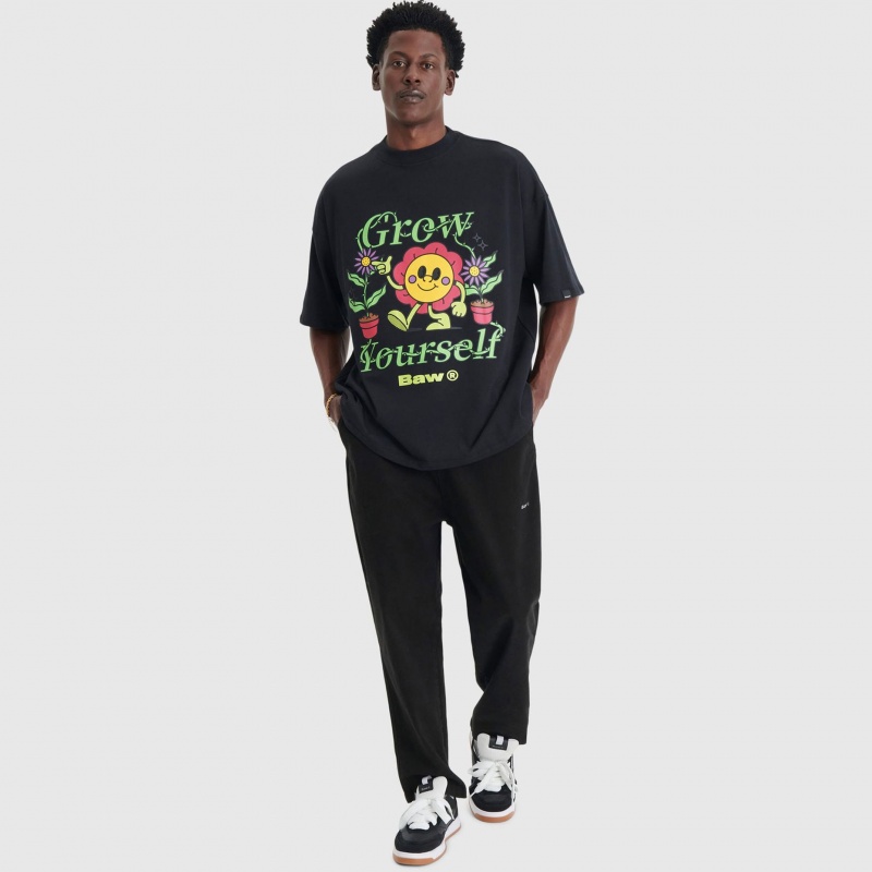 Camiseta Baw New Over Grow Yourself Preto