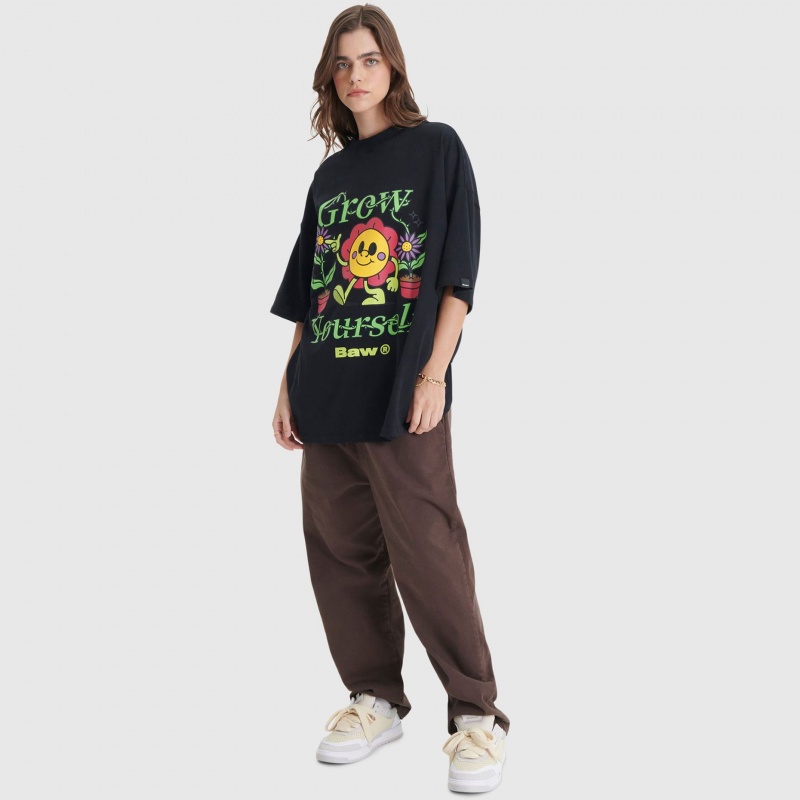Camiseta Baw New Over Grow Yourself Preto