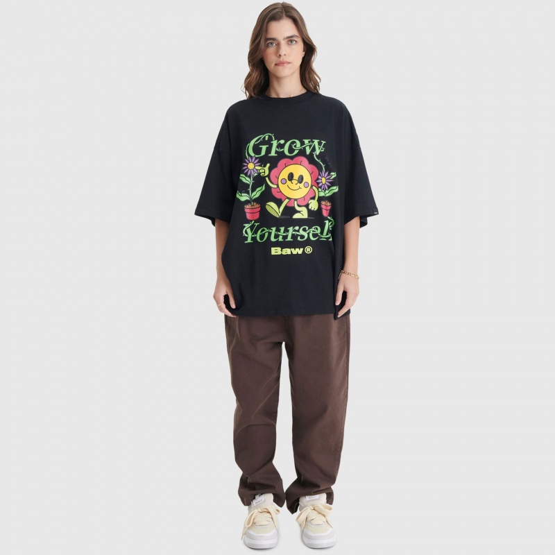 Camiseta Baw New Over Grow Yourself Preto