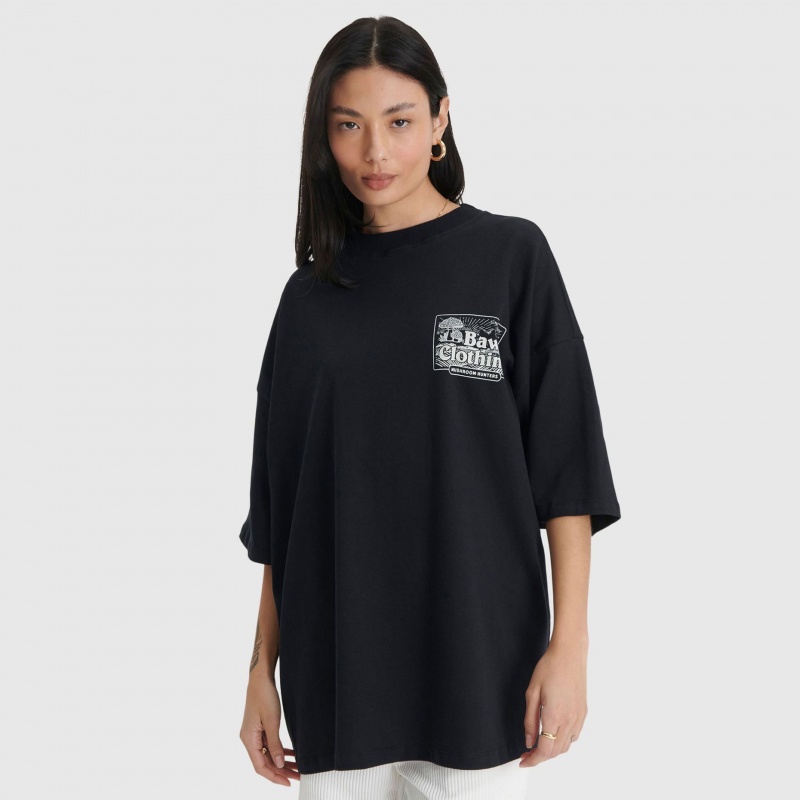 Camiseta Baw New Over Mushroom Hunters Preto