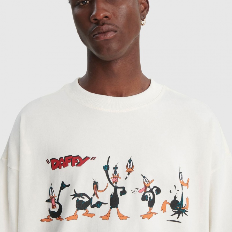 Camiseta Baw Over D Duck x Looney Bege