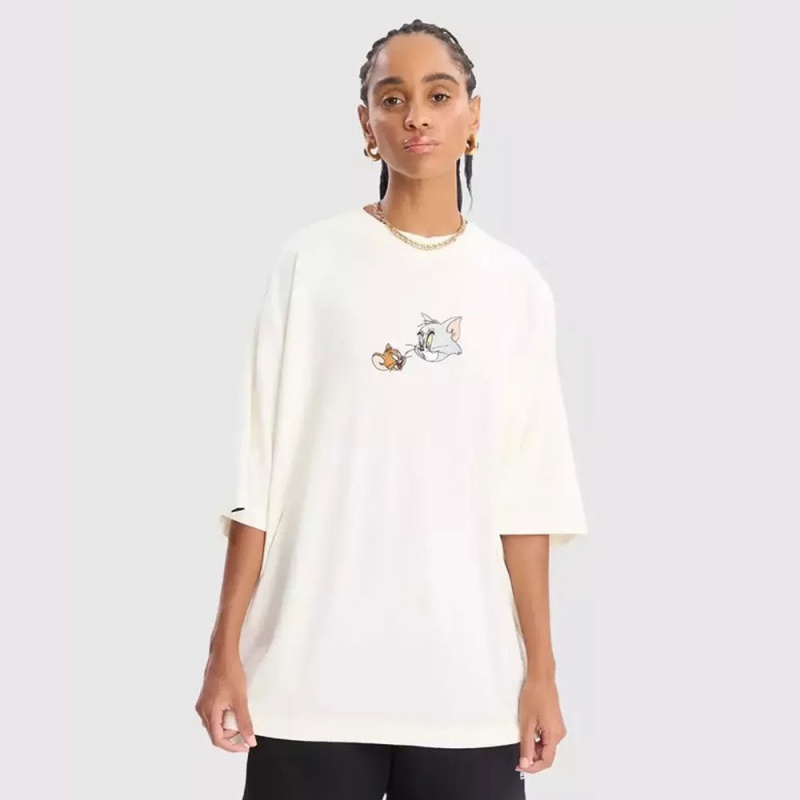 Camiseta Baw x Tom e Jerry Bege