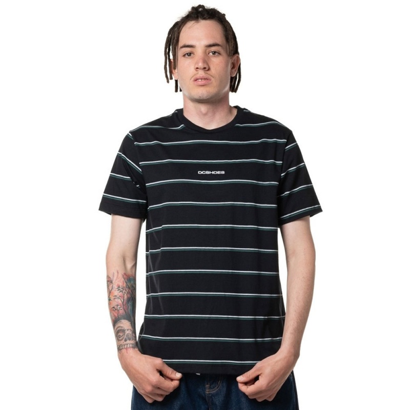 Camiseta Dc Shoes Kingpin Stripe Preto