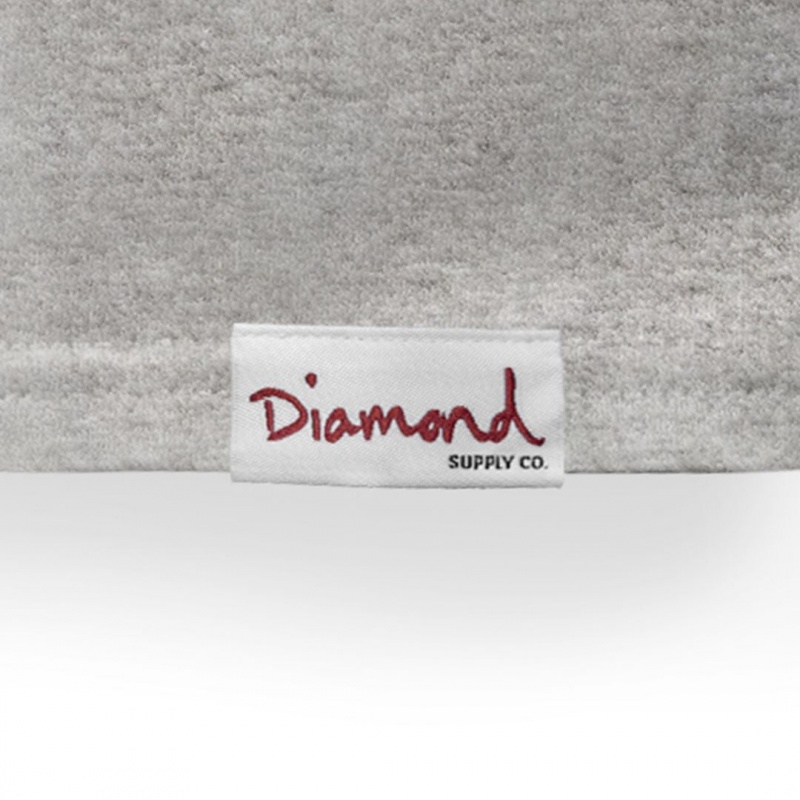 Camiseta Diamond Box Logo Cinza