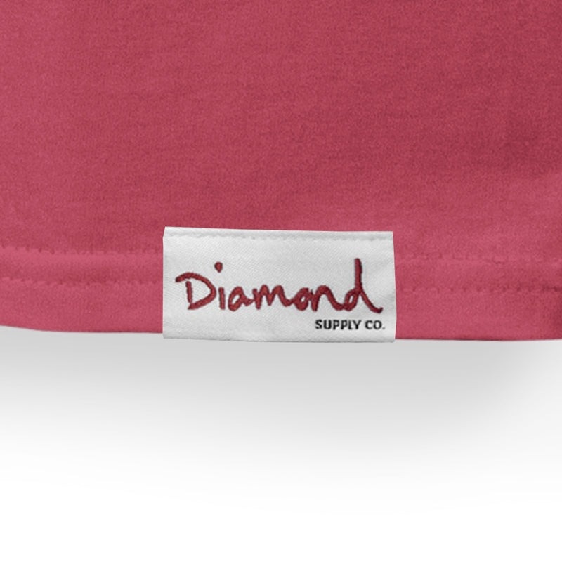 Camiseta Diamond Box Logo Rosa