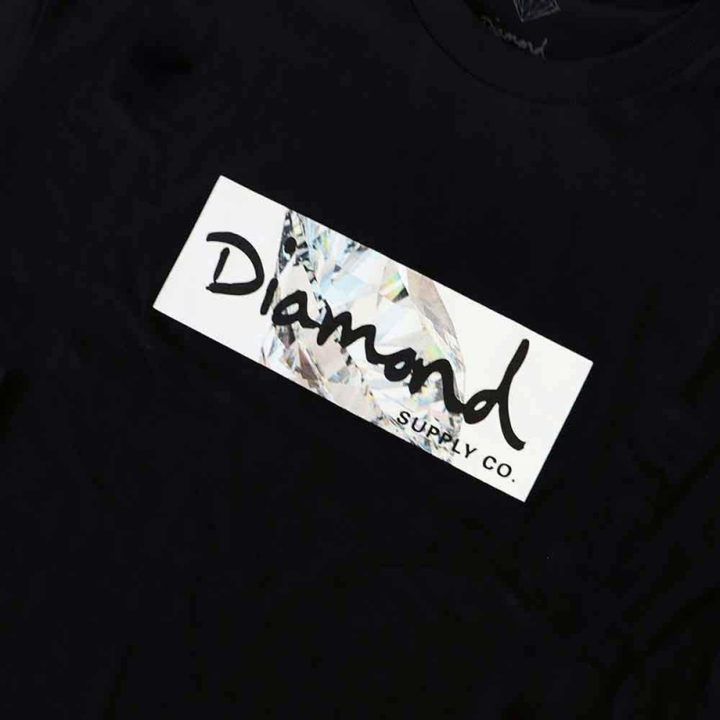 Camiseta Diamond Clear Box Logo Preto